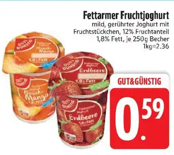 Edeka GUT & GÜNSTIG Fettarmer Fruchtjoghurt Angebot