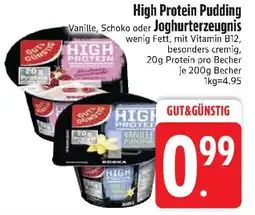 Edeka GUT & GUNSTIG High Protein Pudding Vanille, Schoko oder Joghurterzeugnis Angebot