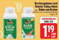 Edeka Berchtesgadener Land Feinster Schlag-Rahm oder Rahm zum Kochen Angebot