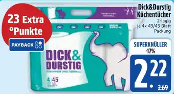 Edeka Dick&Durstig Küchentücher Angebot