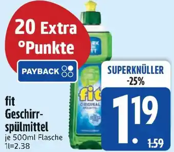 Edeka fit Geschirr- spülmittel Angebot