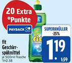Edeka fit Geschirr- spülmittel Angebot