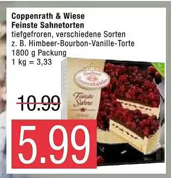 Marktkauf Coppenrath & Wiese Feinste Sahnetorten 1800g Angebot