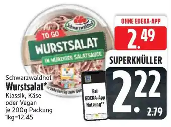 Edeka Schwarzwaldhof Wurstsalat Angebot