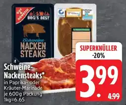 Edeka GUT&GUNSTIG Schweine- Nackensteaks Angebot