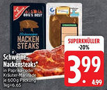 Edeka GUT&GUNSTIG Schweine- Nackensteaks Angebot