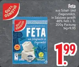 Edeka GUT&GÜNSTIG Feta Angebot