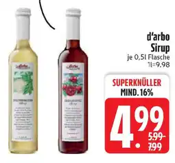 Edeka d'arbo Sirup Angebot