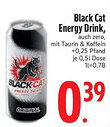 Edeka Black Cat Energy Drink Angebot