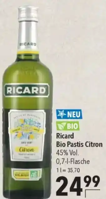 CITTI Markt Ricard Bio Pastis Citron Angebot