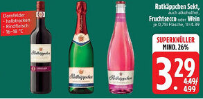 Edeka Rotkäppchen Sekt, Fruchtsecco oder Wein Angebot