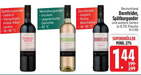 Edeka Deutschland Dornfelder, Spätburgunder Angebot