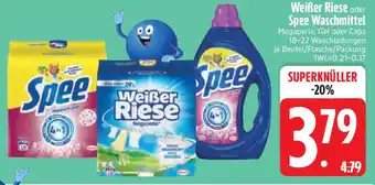Edeka Weißer Riese oder Spee Waschmittel Angebot