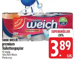 Edeka GUT&GUNSTIG sooo weich premium Toilettenpapier Angebot