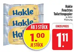 Edeka Hakle Feuchtes Toilettenpapier Angebot