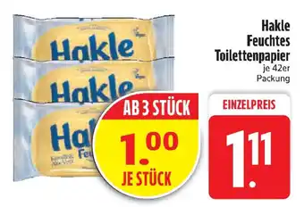 Edeka Hakle Feuchtes Toilettenpapier Angebot