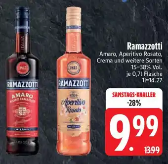 Edeka Ramazzotti Amaro, Aperitivo Rosato, Crema Angebot