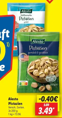 Lidl Alesto Pistazien Angebot