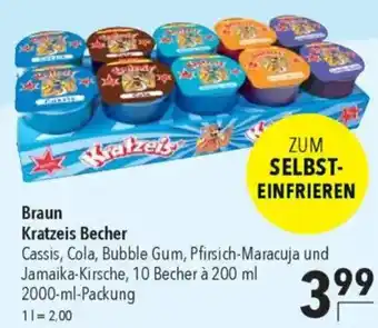 CITTI Markt Braun Kratzeis Becher Angebot