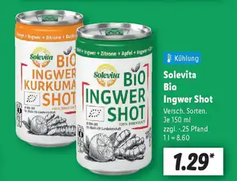 Lidl Solevita Bio Ingwer Shot Angebot