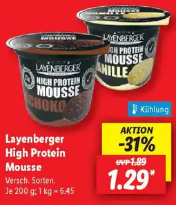 Lidl Layenberger High Protein Mousse Angebot
