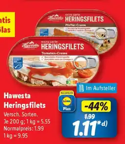 Lidl Hawesta Heringsfilets Angebot