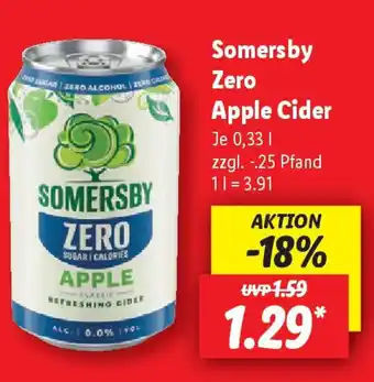 Lidl Somersby Zero Apple Cider Angebot