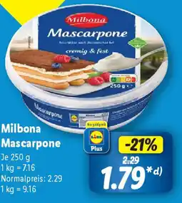 Lidl Milbona Mascarpon Angebot