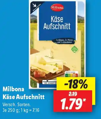 Lidl Milbona Käse Aufschnitt Angebot