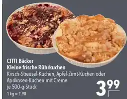 CITTI Markt CITTI Bäcker Kleine frische Rührkuchen Angebot