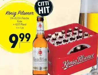 CITTI Markt König Pilsener Angebot