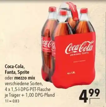 CITTI Markt Coca-Cola, Fanta, Sprite oder mezzo mix Angebot
