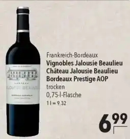 CITTI Markt Vignobles Jalousie Beaulieu Château Jalousie Beaulieu Bordeaux Prestige AOP Angebot