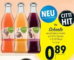 CITTI Markt Vio Schorle Angebot