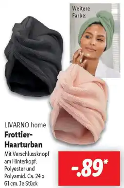 Lidl LIVARNO home Frottier Haarturban Angebot