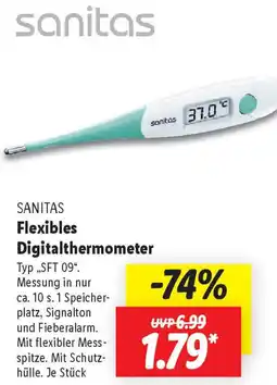 Lidl SANITAS Flexibles Digitalthermometer Angebot