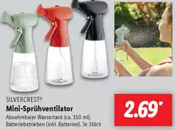 Lidl SILVERCREST Mini-Sprühventilator Angebot