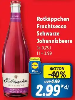 Lidl Rotkäppchen Fruchtsecco Schwarze Johannisbeere Angebot