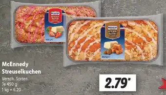 Lidl McEnnedy Streuselkuchen Angebot
