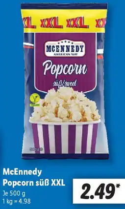 Lidl McEnnedy Popcorn süß XXL Angebot