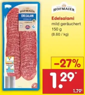 Netto Marken-Discount HOFMAIER Edelsalami Angebot