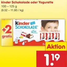 Netto Marken-Discount kinder Schokolade oder Yogurette Angebot