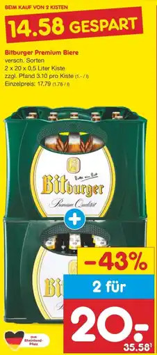 Netto Marken-Discount Bitburger Premium Biere Angebot