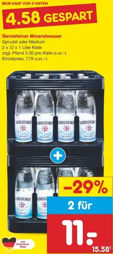 Netto Marken-Discount Gerolsteiner Mineralwasser Angebot