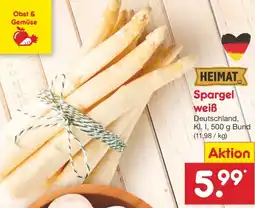 Netto Marken-Discount HEIMAT Spargel weiß Angebot