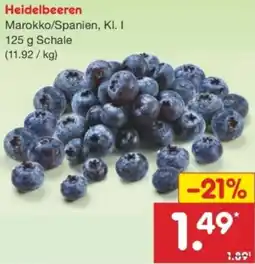 Netto Marken-Discount Heidelbeeren Angebot