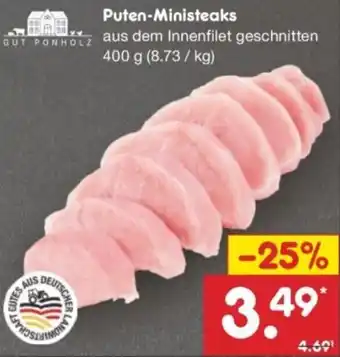 Netto Marken-Discount GUT PONHOLZ Puten-Ministeaks Angebot