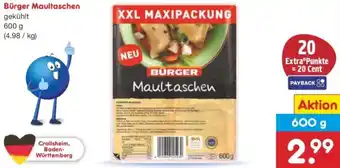 Netto Marken-Discount Bürger Maultaschen Angebot