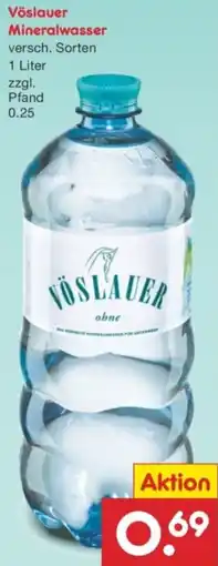 Netto Marken-Discount Vöslaver Mineralwasser Angebot