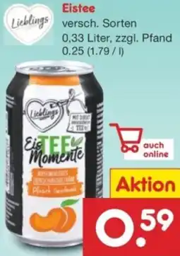Netto Marken-Discount Lieblings Eistee Angebot